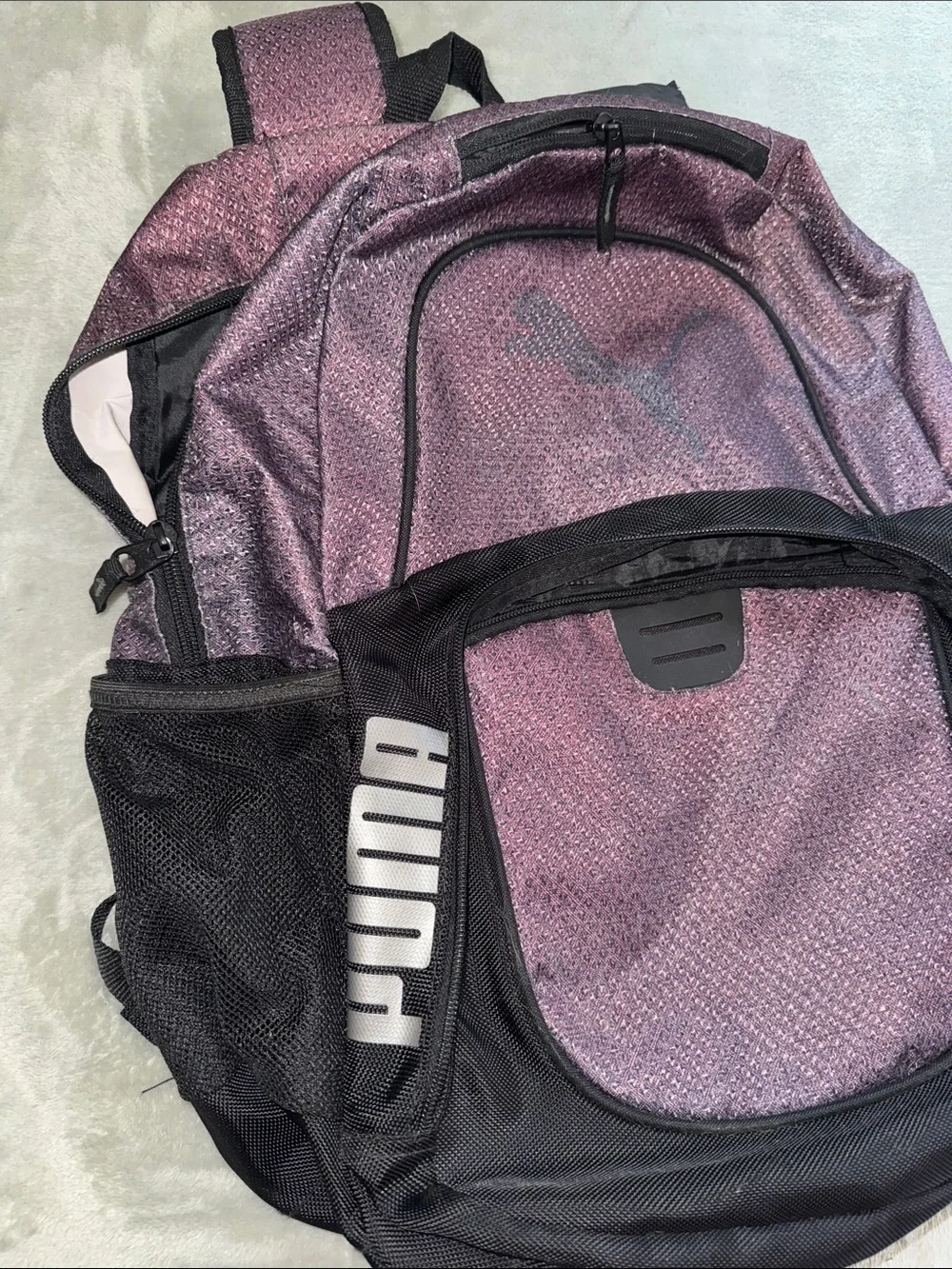 Puma Purple and Black Casual Backpack